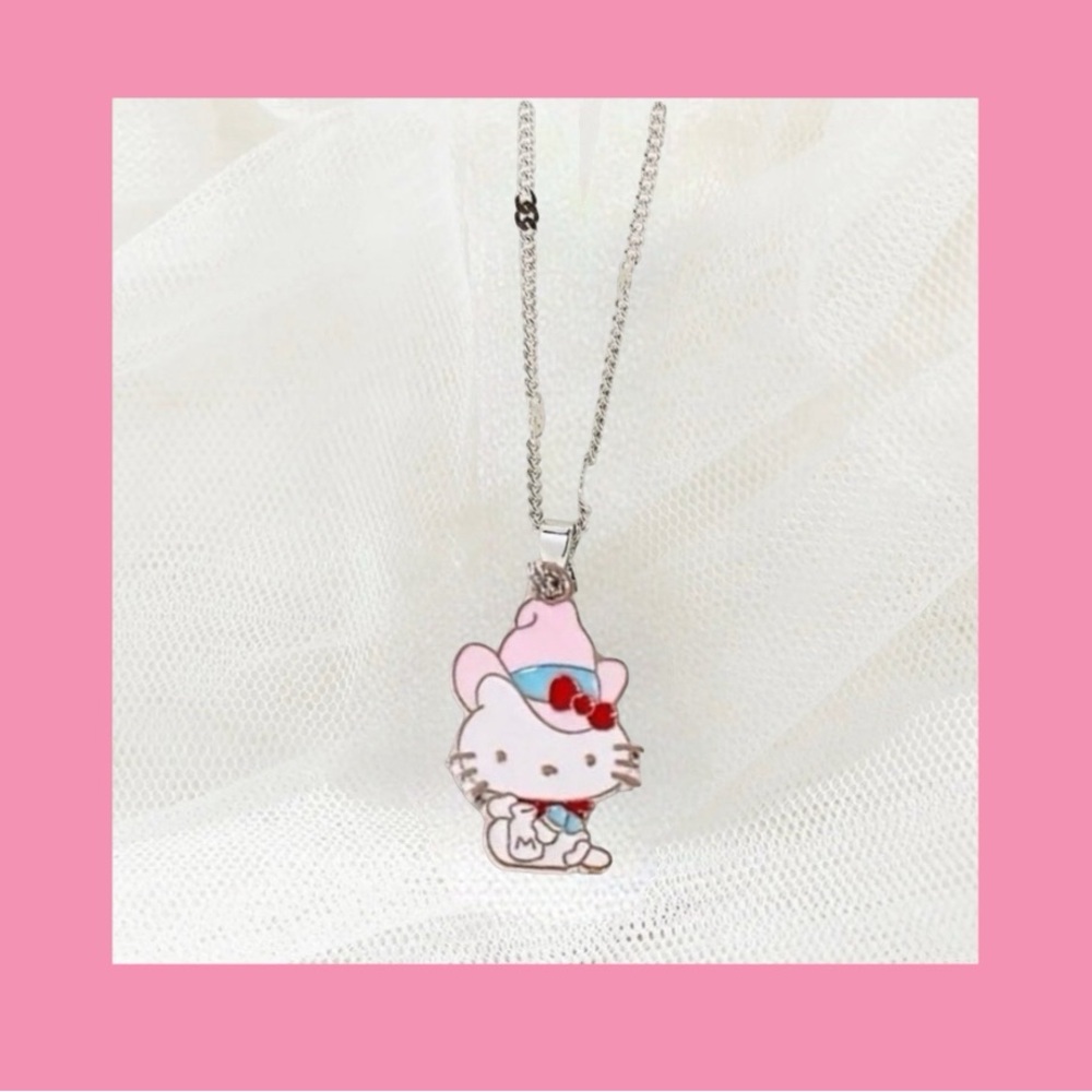 Hello Kitty cowboy necklace